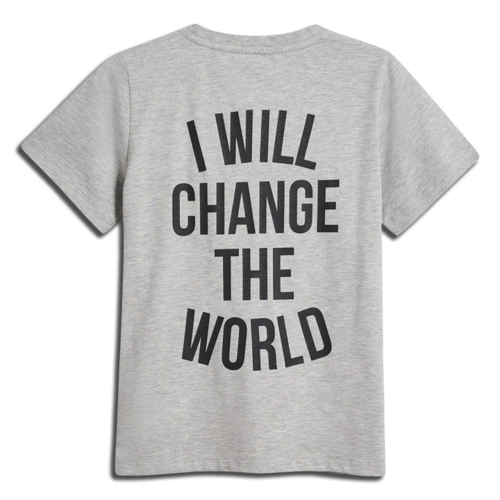 Hummel stmREVOLUTION T-SHIRT S/S - GREY MELANGE - 104 - grey melange
