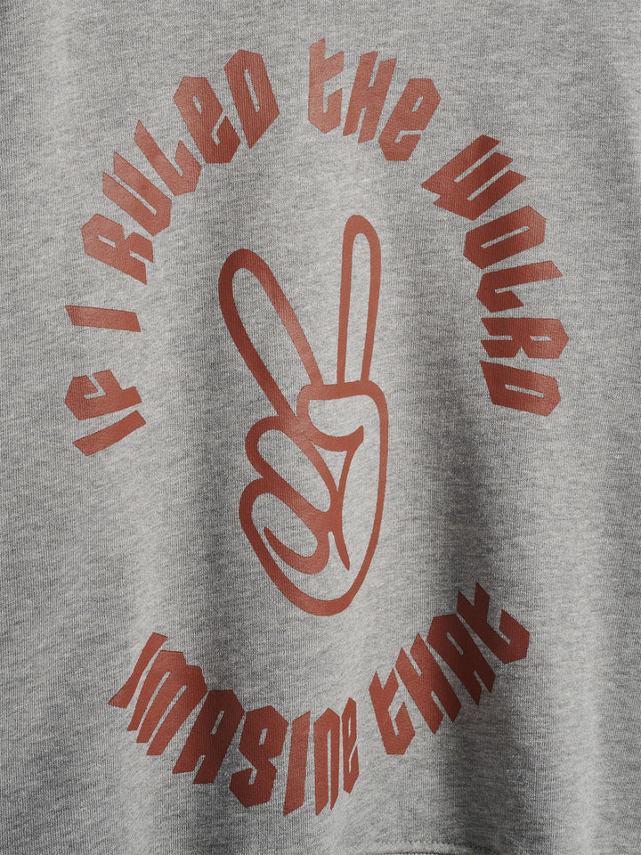 Hummel stsSOFIA SWEATSHIRT - LIGHT GREY MELANGE - 98 - light grey melange