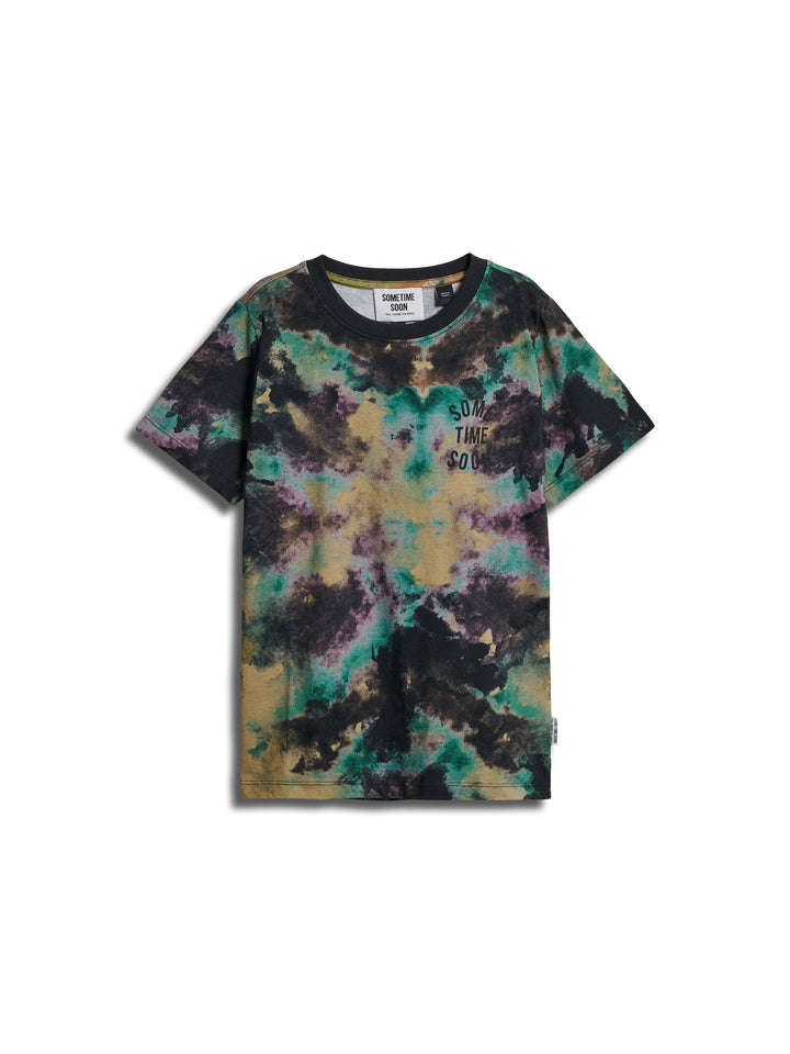 Hummel stsREVOLUTION AOP T-SHIRT S/S - ANTIQUE GOLD - 116 - antique gold