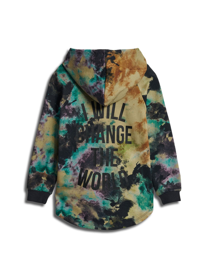 Hummel stsMONTEREY AOP HOODIE - ANTIQUE GOLD - 104 - antique gold