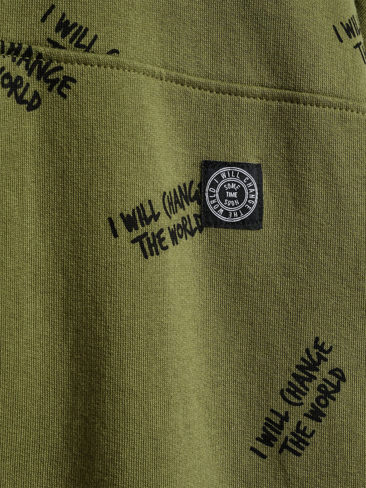Hummel stsMILOS SWEATSHIRT - OLIVE BRANCH - 104 - olive branch