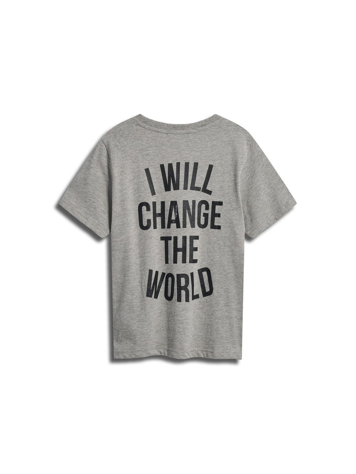 Hummel stsREVOLUTION T-SHIRT S/S - LIGHT GREY MELANGE - 104 - light grey melange