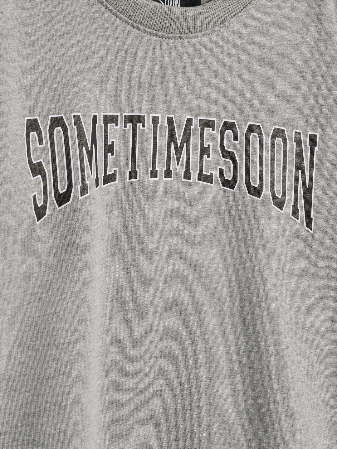 Hummel stsWINTERS SWEATSHIRT - LIGHT GREY MELANGE - 110 - light grey melange