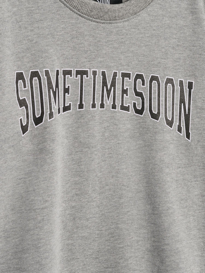 Hummel stsWINTERS SWEATSHIRT - LIGHT GREY MELANGE - 110 - light grey melange
