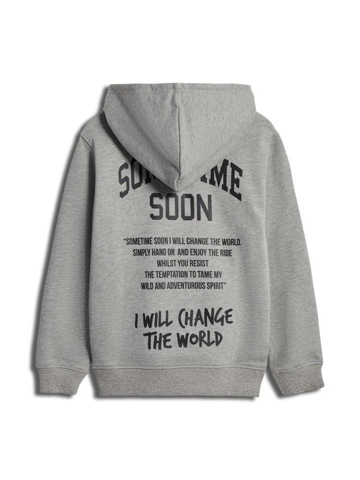 Hummel stsDIMAS HOODIE - LIGHT GREY MELANGE - 104 - light grey melange