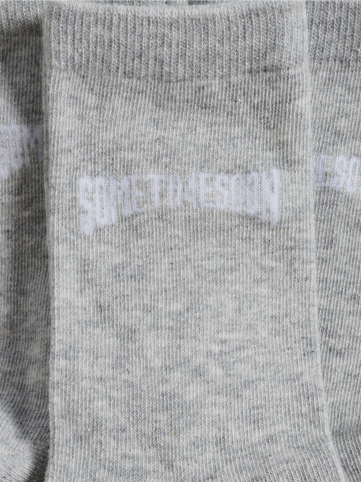 Hummel stsVARSITY SOCKS 3-PACK - LIGHT GREY MELANGE - 37/40 - light grey melange