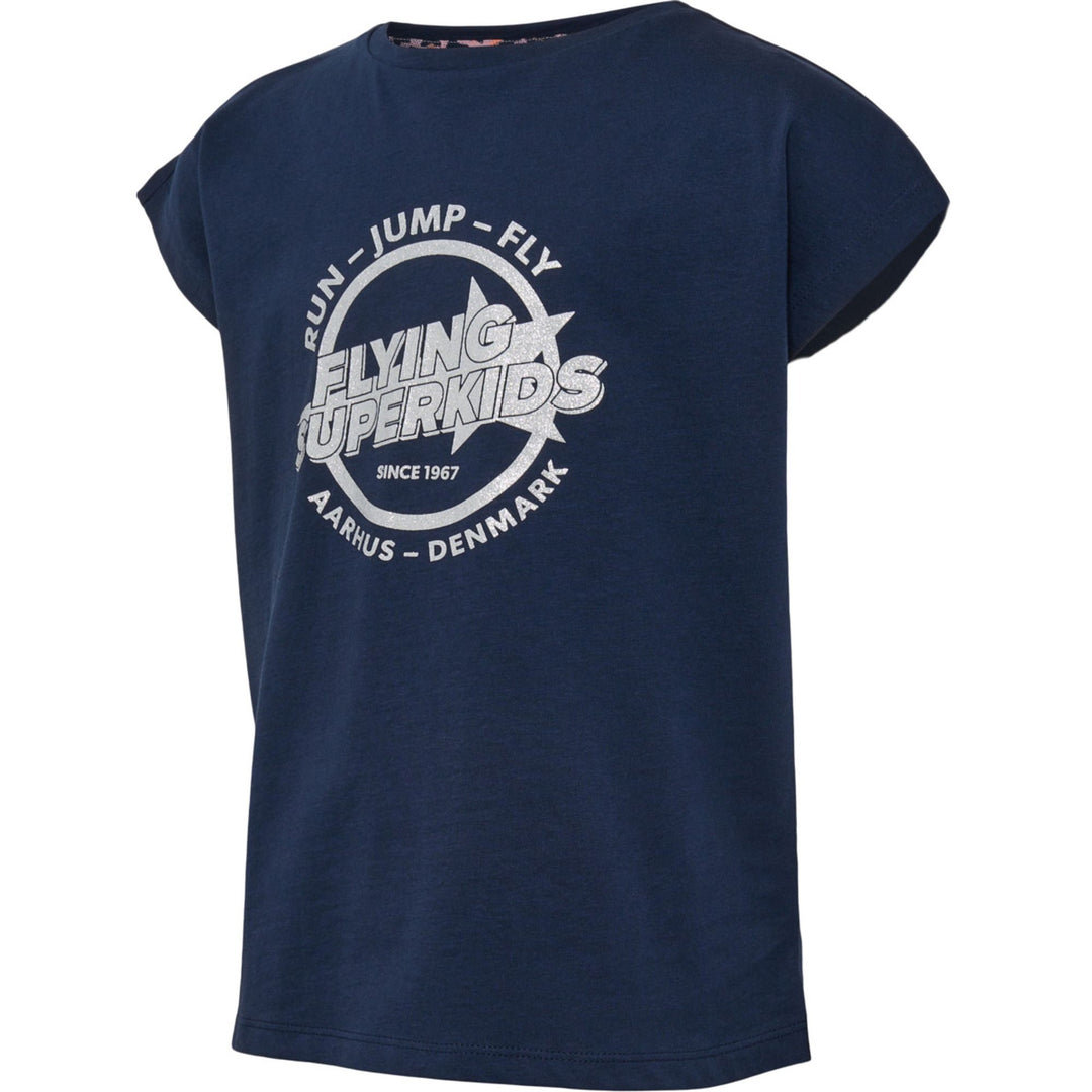 Hummel hmlFSK HOP T-SHIRT S/S - black iris