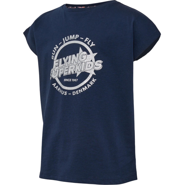 Hummel hmlFSK HOP T-SHIRT S/S - black iris