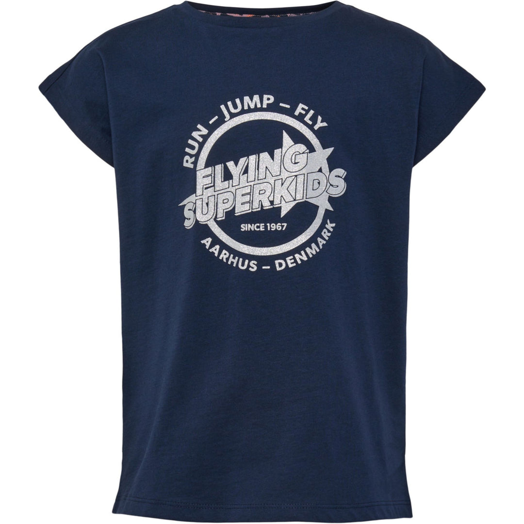 Hummel hmlFSK HOP T-SHIRT S/S - black iris