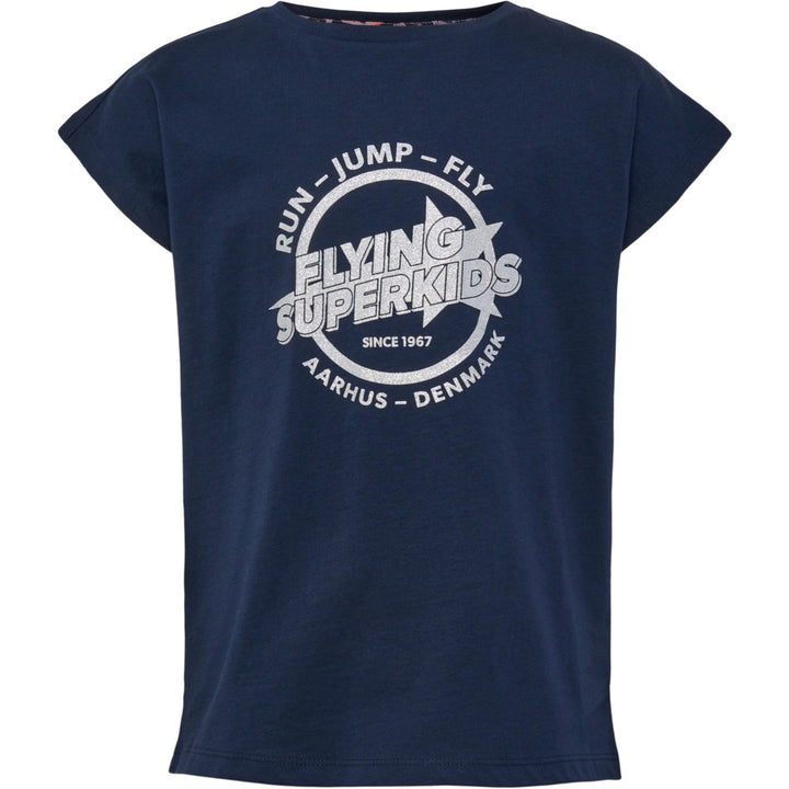 Hummel hmlFSK HOP T-SHIRT S/S - black iris