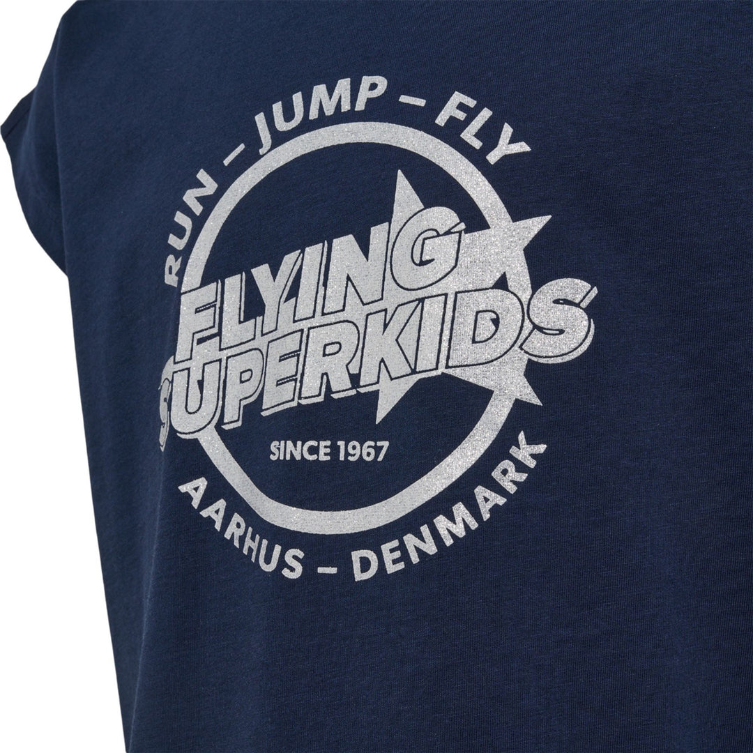 Hummel hmlFSK HOP T-SHIRT S/S - black iris