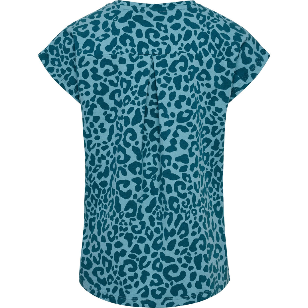 Hummel hmlFLOWY AOP T-SHIRT S/S - blue coral