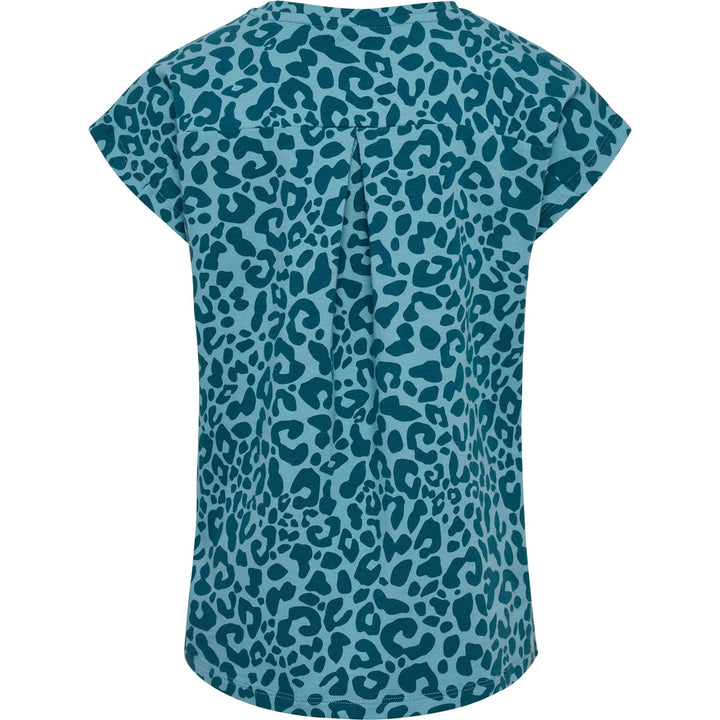 Hummel hmlFLOWY AOP T-SHIRT S/S - blue coral