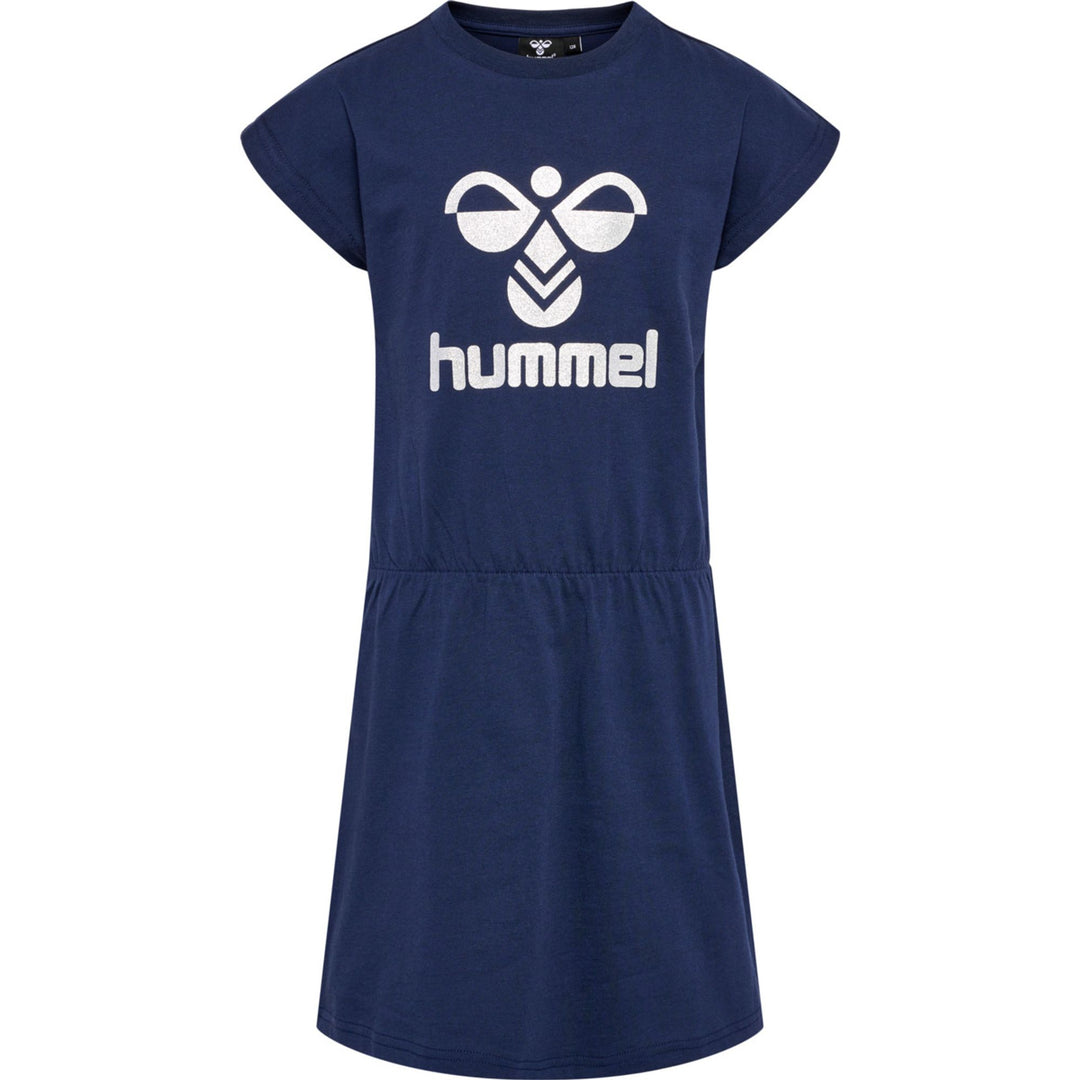 Hummel hmlFLOWY DRESS S/S - black iris