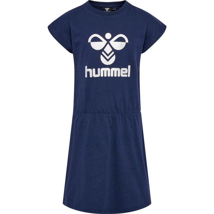 Hummel hmlFLOWY DRESS S/S - black iris