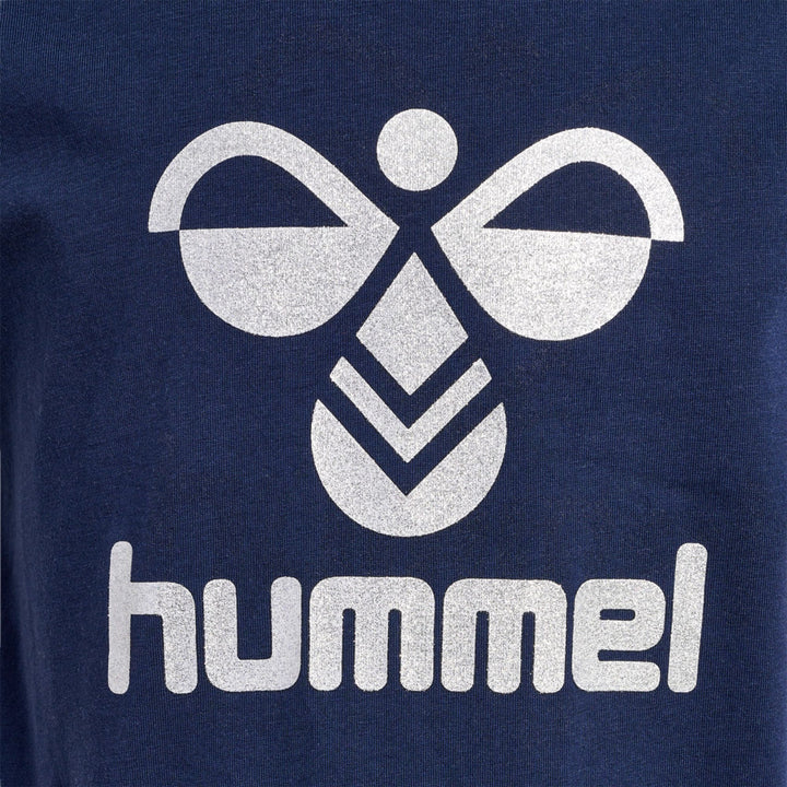 Hummel hmlFLOWY DRESS S/S - black iris