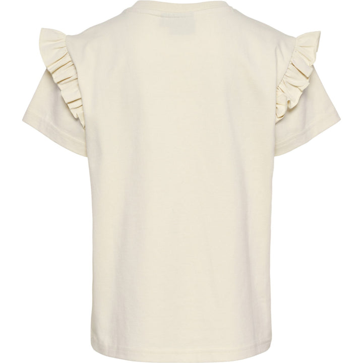 Hummel hmlFLOWY RUFFLE T-SHIRT S/S - birch