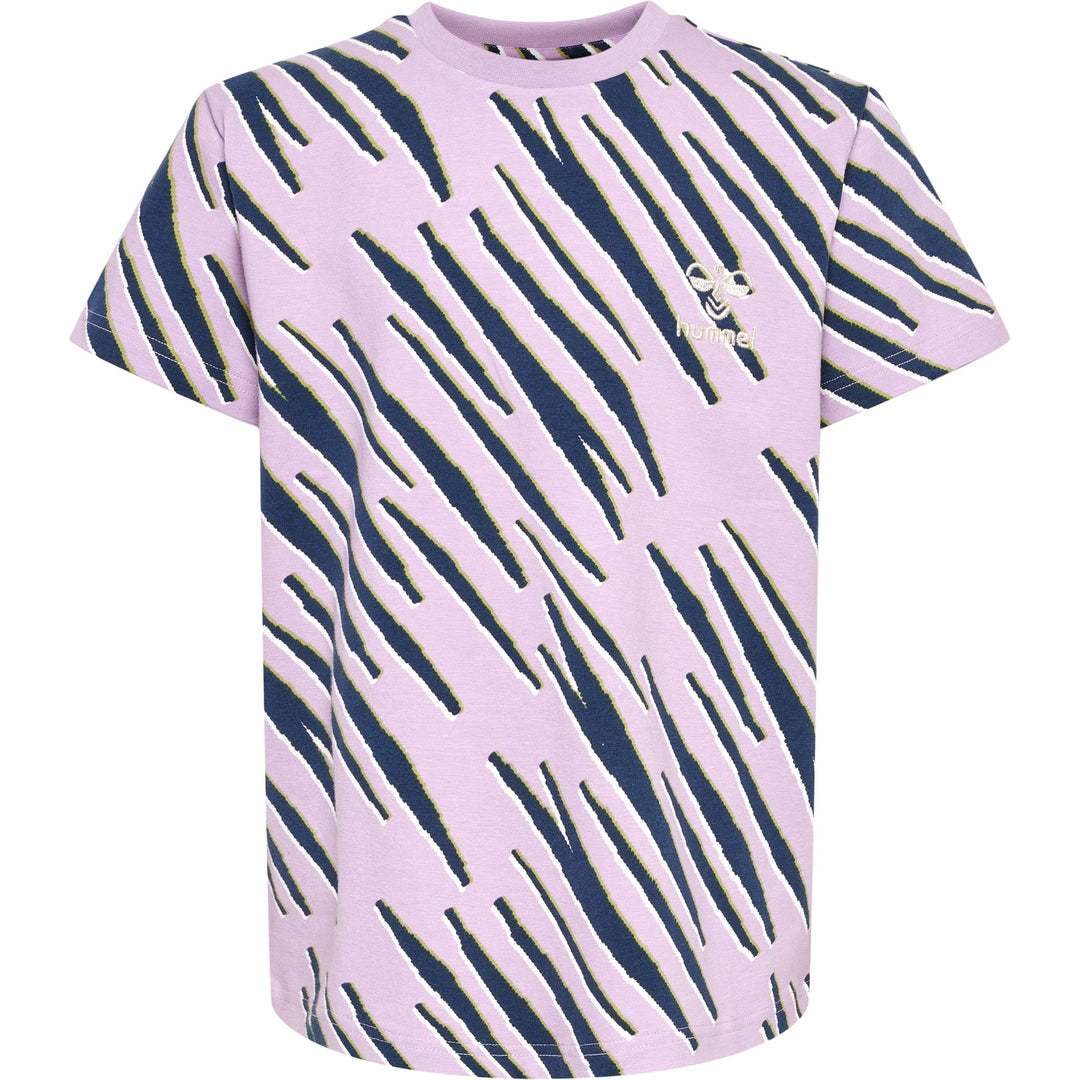 Hummel hmlRUSHY AOP T-SHIRT S/S - orchid bloom
