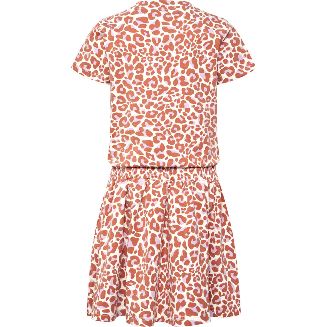 Hummel hmlJUMPY AOP DRESS S/S - copper brown