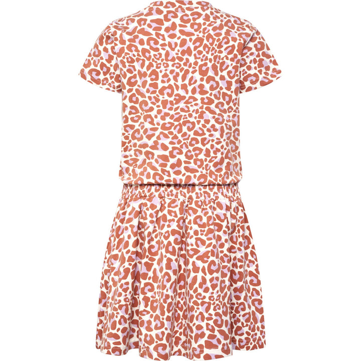 Hummel hmlJUMPY AOP DRESS S/S - copper brown