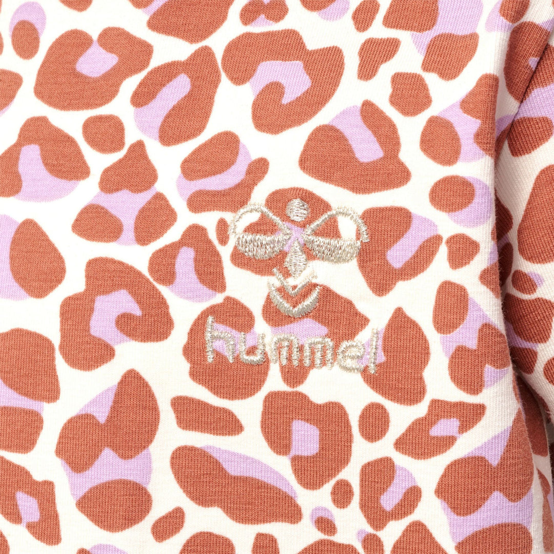 Hummel hmlJUMPY AOP DRESS S/S - copper brown