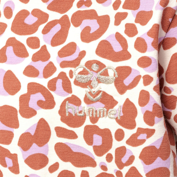 Hummel hmlJUMPY AOP DRESS S/S - copper brown