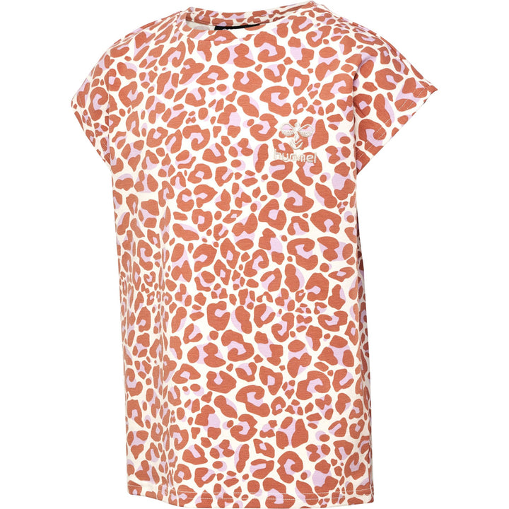 Hummel hmlJUMPY AOP T-SHIRT S/S - copper brown