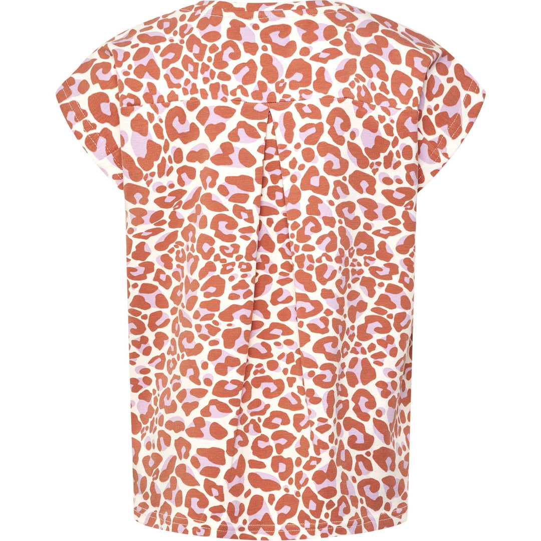 Hummel hmlJUMPY AOP T-SHIRT S/S - copper brown