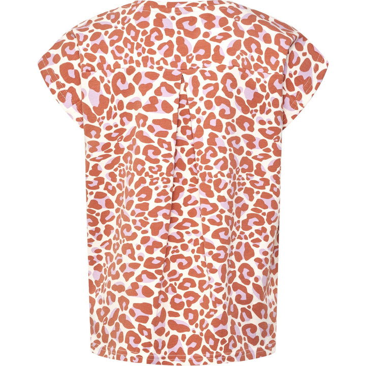 Hummel hmlJUMPY AOP T-SHIRT S/S - copper brown