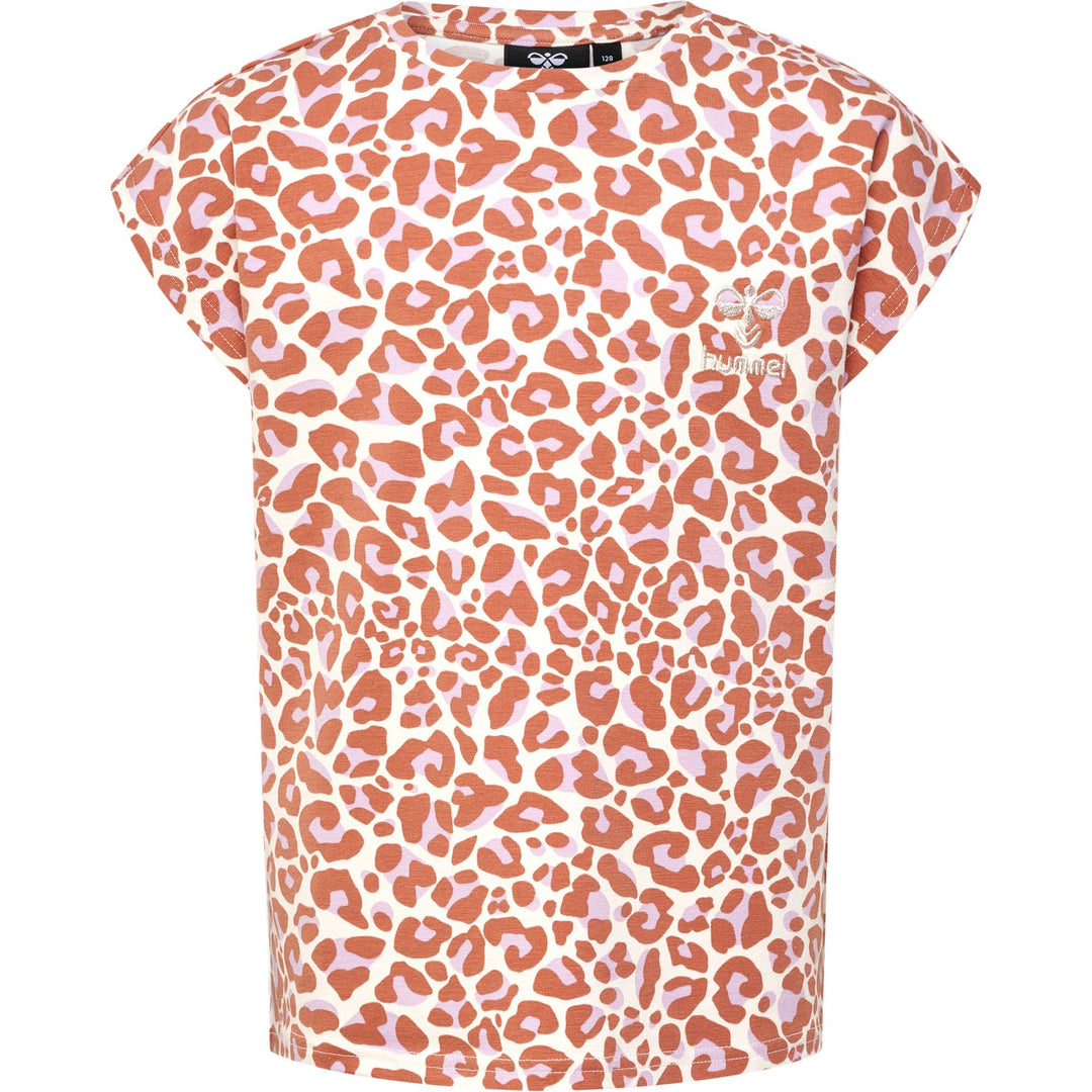 Hummel hmlJUMPY AOP T-SHIRT S/S - copper brown
