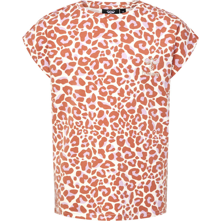 Hummel hmlJUMPY AOP T-SHIRT S/S - copper brown
