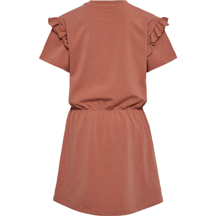 Hummel hmlJUMPY DRESS S/S - copper brown