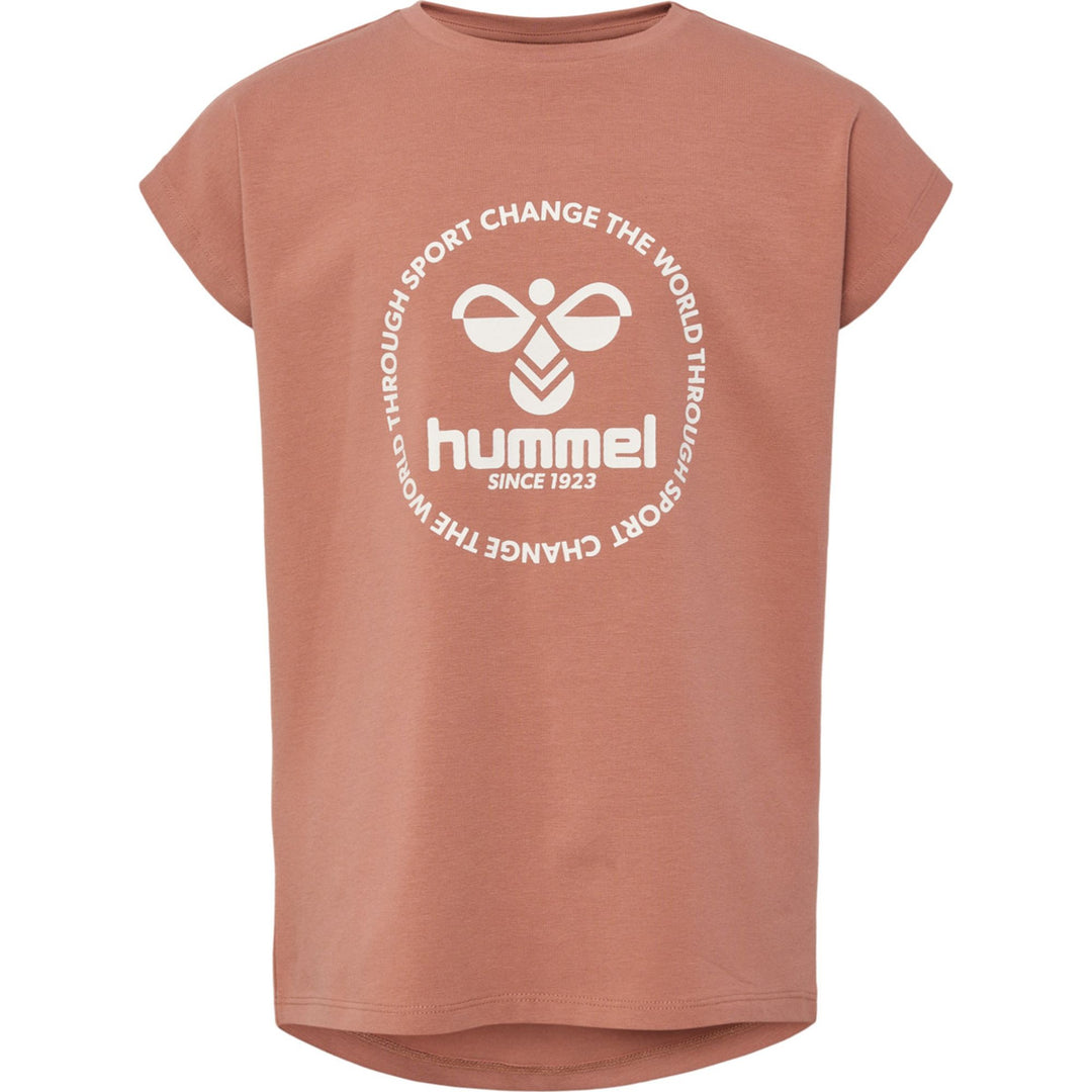 Hummel hmlJUMPY T-SHIRT S/S - copper brown