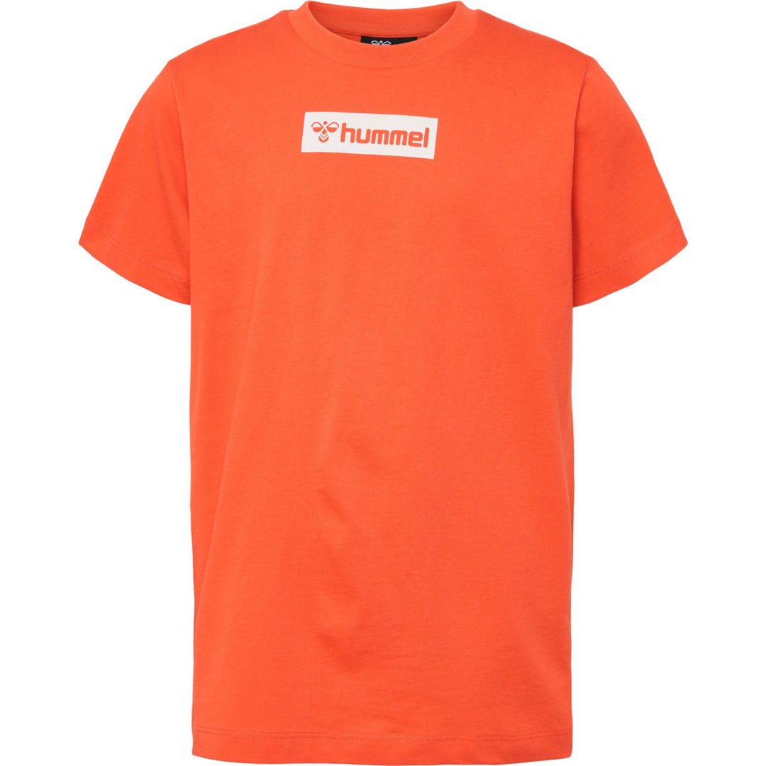 Hummel hmlFLOW T-SHIRT S/S - cherry tomato