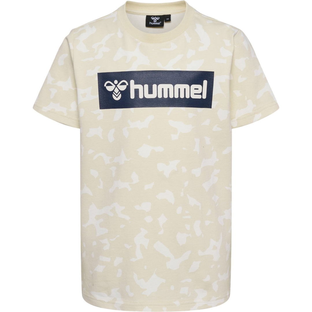 Hummel hmlRUSH AOP T-SHIRT S/S - birch