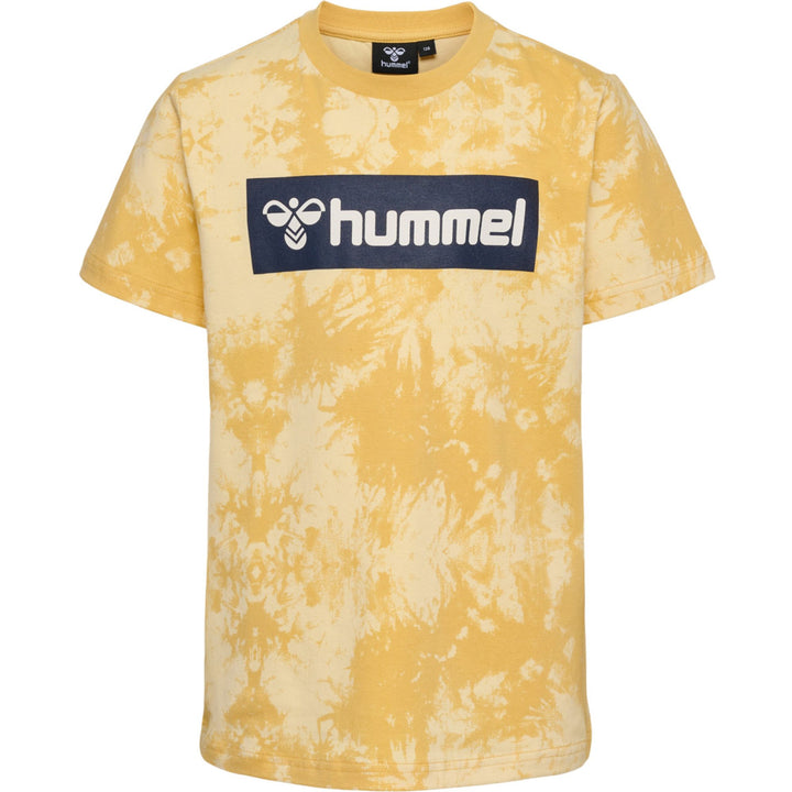 Hummel hmlJUMP AOP T-SHIRT S/S - ochre