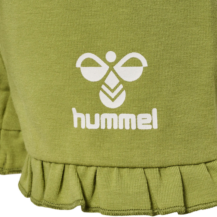 Hummel hmlDREAM RUFFLE SHORTS - green olive