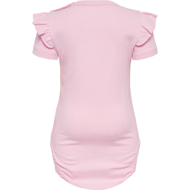 Hummel hmlDREAM RUFFLE BODY S/S - parfait pink