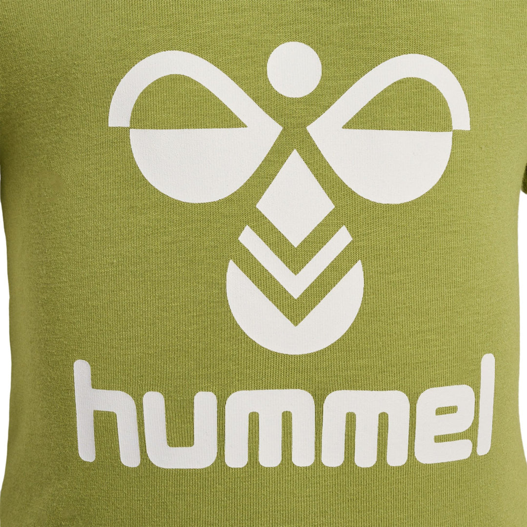 Hummel hmlDREAM RUFFLE BODY S/S - green olive
