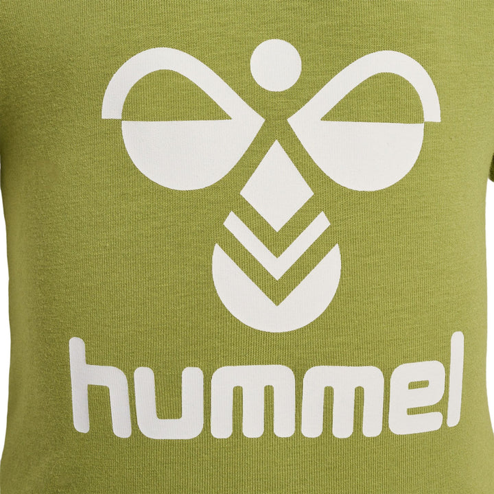 Hummel hmlDREAM RUFFLE BODY S/S - green olive