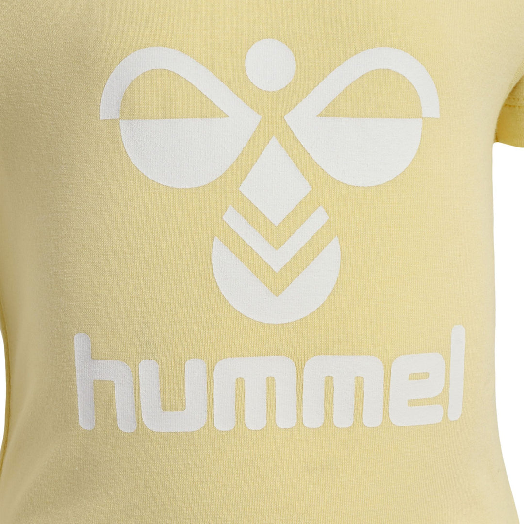 Hummel hmlDREAM RUFFLE BODY S/S - italian straw