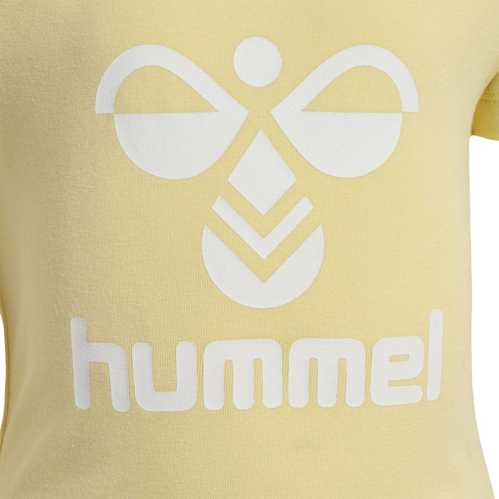 Hummel hmlDREAM RUFFLE BODY S/S - italian straw