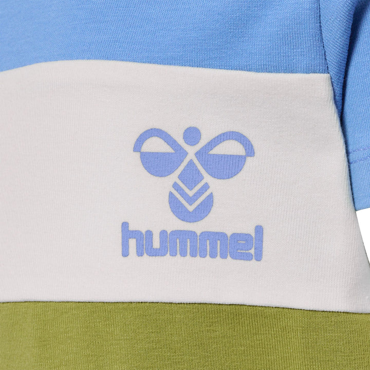 Hummel hmlGLAD BLOCK T-SHIRT S/S - silver lake blue