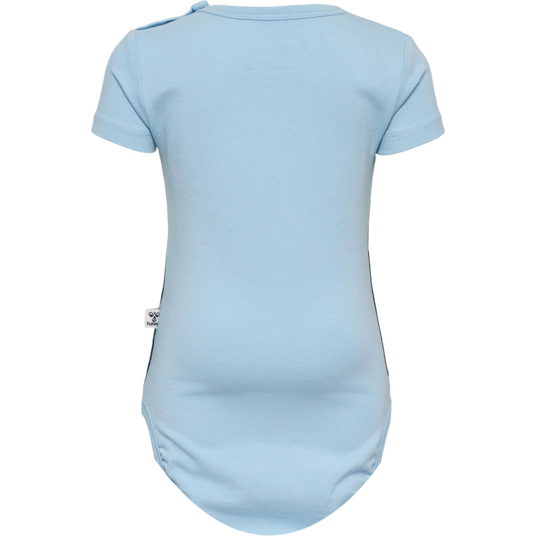 Hummel hmlHAPPY BLOCK BODY S/S - cerulean