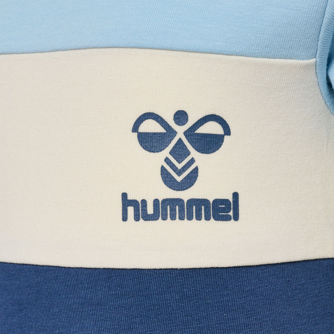 Hummel hmlHAPPY BLOCK BODY S/S - cerulean