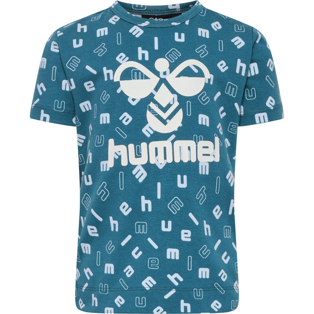 Hummel hmlDREAM AOP T-SHIRT S/S - blue coral