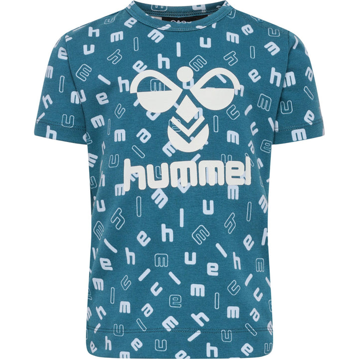 Hummel hmlDREAM AOP T-SHIRT S/S - blue coral