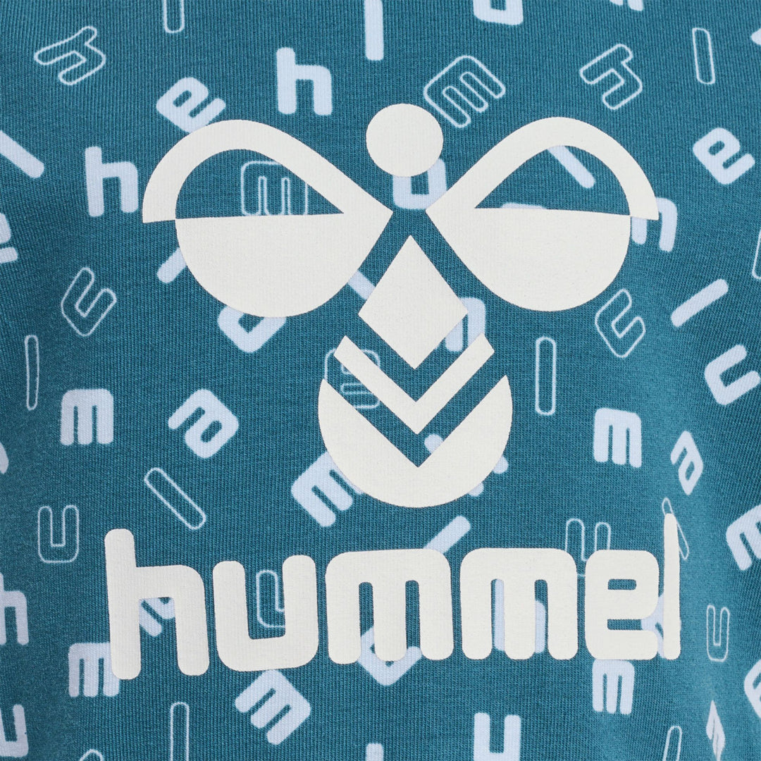 Hummel hmlDREAM AOP T-SHIRT S/S - blue coral