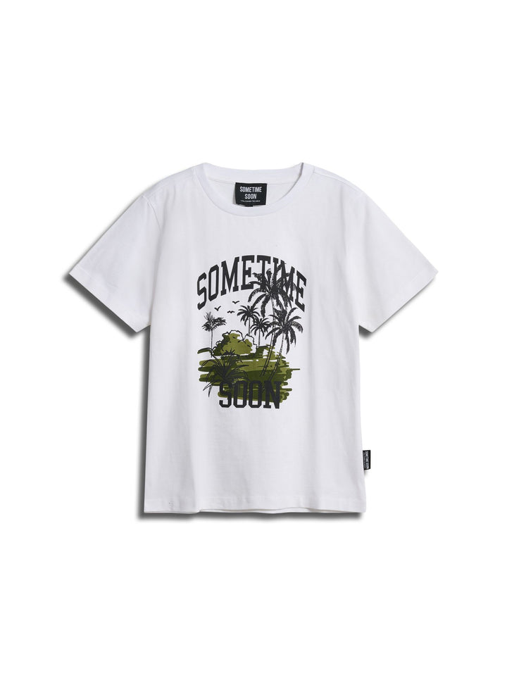 Hummel stsPALM T-SHIRT S/S - BRIGHT WHITE - 164 - bright white