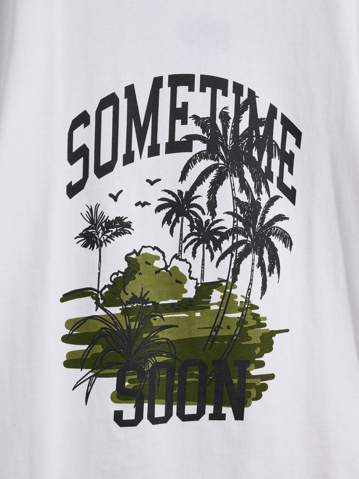 Hummel stsPALM T-SHIRT S/S - BRIGHT WHITE - 164 - bright white